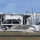 Extensive damage to an Amazon Distribution Center is seen on December 11, 2021, in Edwardsville, Illinois.
